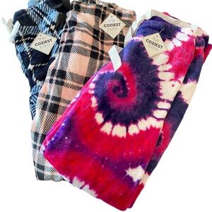 Cozy Fleece Pyjama Pants - Set of 3